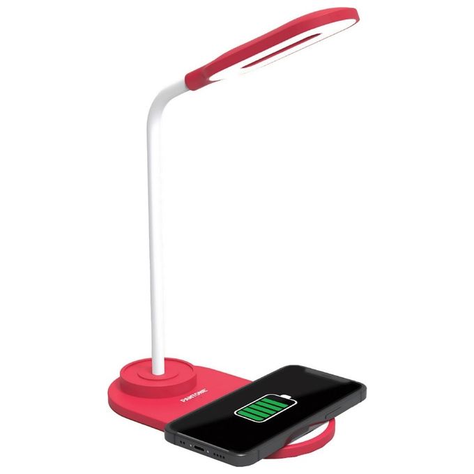 Pantone Wireless Charger Lamp Mini Rosso