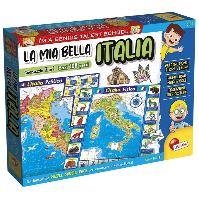 Lisciani Giochi I'm a Genius Geopuzzle la Mia Bella Italia