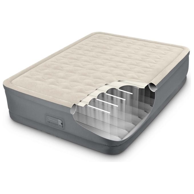 Intex Materasso Elevated Premiere Matrimoniale Con Tecnologia Fiber Tech