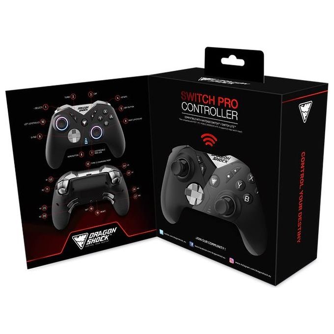 Dragon Nebula Pro Wireless Black per Nintendo Switch
