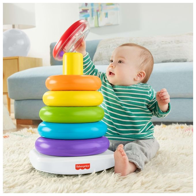 Fisher-Price Piramide Gigante Giocattolo Impilabile per Bambini 12+ Mesi