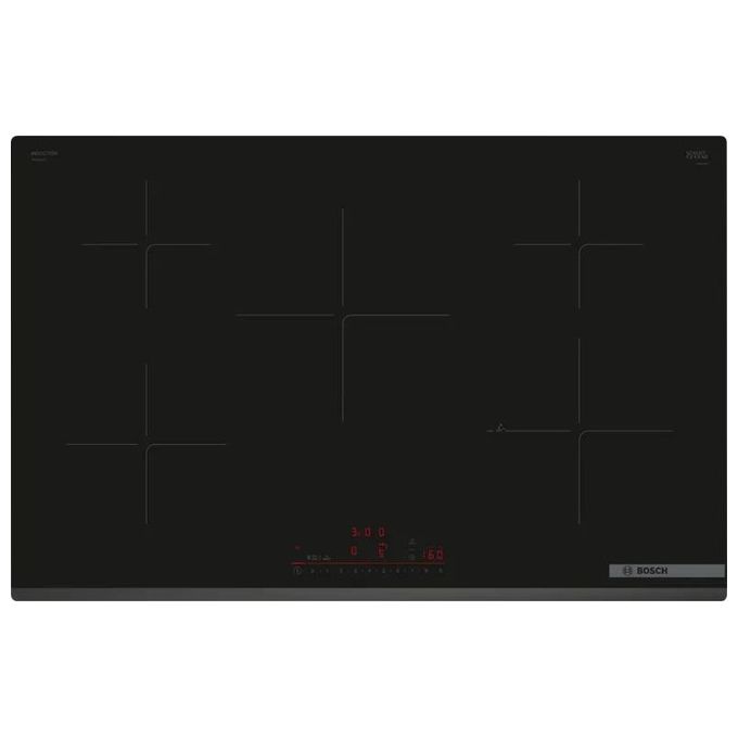 Bosch PIV83KHC1E Serie 6 Piano ad Cottura Induzione 80cm 5 Zone senza profili Nero