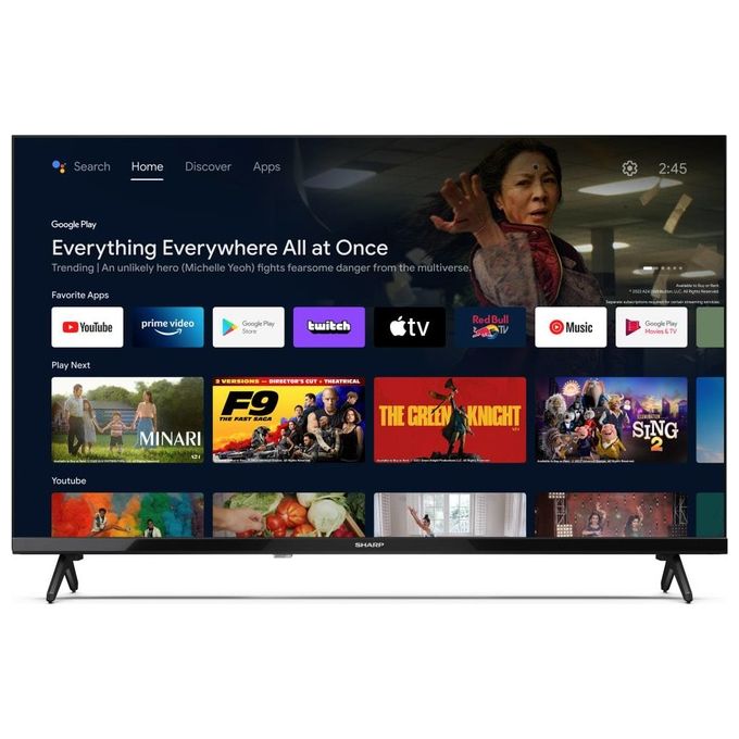 Sharp 32FH2EA Tv Led 32'' Hd Smart Tv Wi-Fi Nero