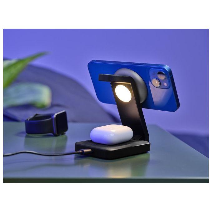 Trust Viro Nero Usb Carica Wireless per Auricolare-Smartphone e Orologio Intelligente