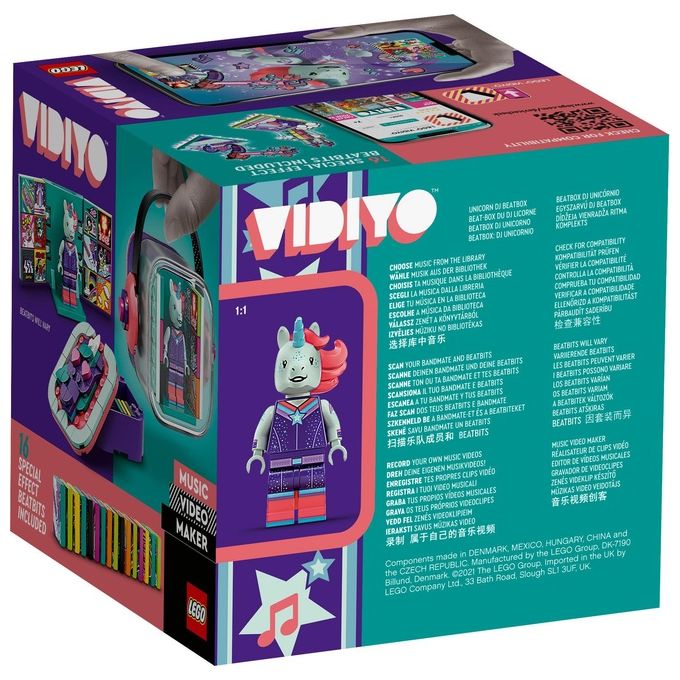 LEGO Vidiyo Unicorn Dj BeatBox Creatore Video Musicali con Unicorno