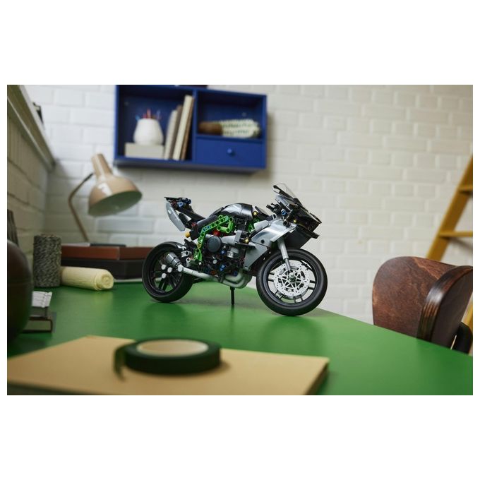 LEGO Technic 42170 Motocicletta Kawasaki Ninja H2R, Giochi per Bambini 10+, Modellino di Moto Giocattolo in Scala da Costruire