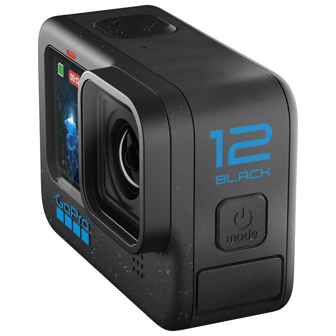 GoPro, Action Camera Hero12 Black, 5.3K, HDR, Impermeabile fino a 10m