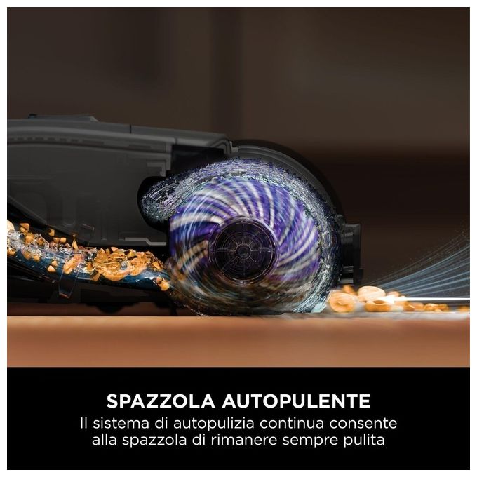 Shark WD210EU HydroVac Aspirapolvere e Lavapavimenti senza filo con Spazzola Antimicrobica e Liquido Multisuperficie Grigio