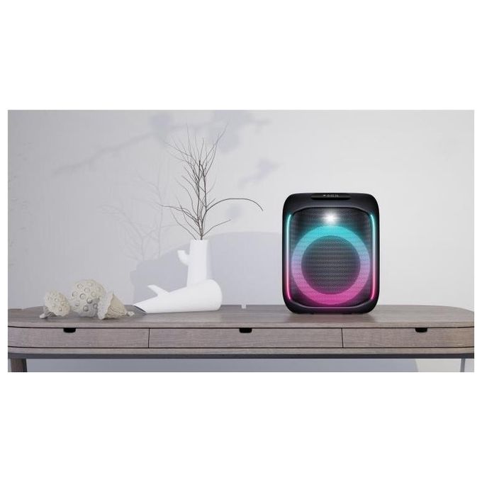 Majestic Fire 12 Party Speaker Trolley Bluetooth con Luci Led con Microfono e Telecomando 480W