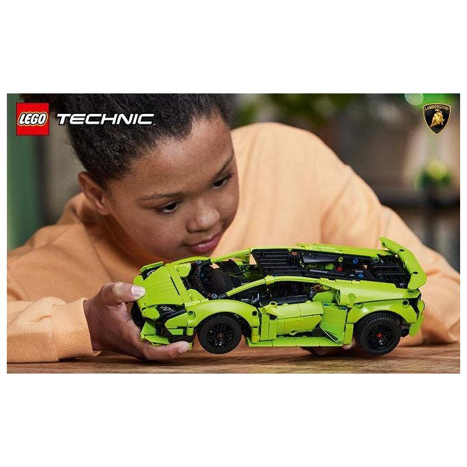LEGO Technic 42161 Lamborghini Huracán Tecnica, Modellino di Auto da Costruire, Macchina Giocattolo per Bambini