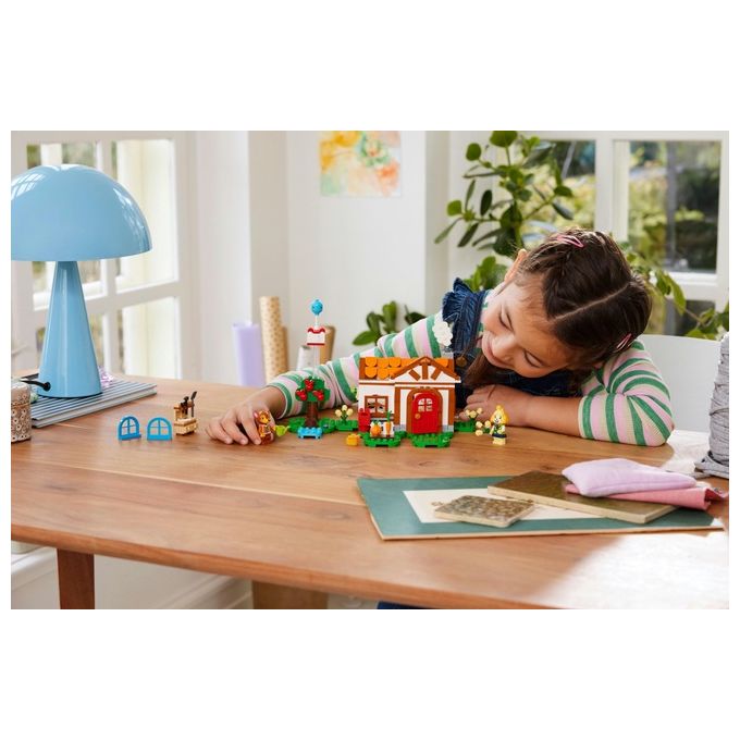LEGO 77049 Animal Crossing – Isabelle’s House Visit, Set da Costruzione 389 Pezzi con 2 Minifigure, Eta' 6+