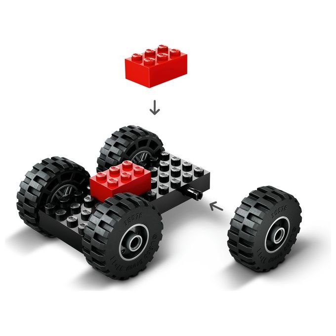 LEGO Veicolo Pala Gommata Gialla Set 60450 per Bambini Linea City Great Vehicles
