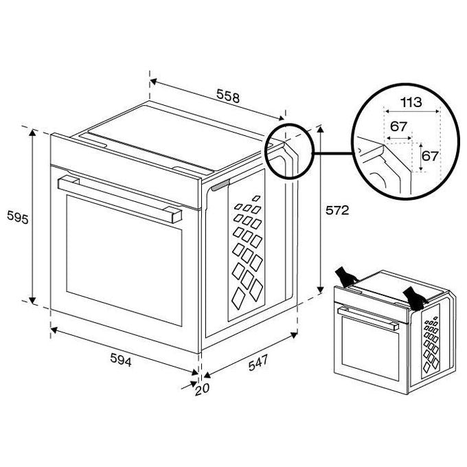 BEKO BBIM12300X Forno da incasso Beyond Multifunzione 72 Litri Classe a Inox
