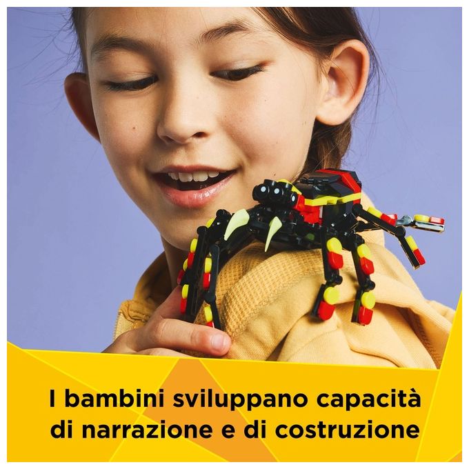 LEGO Set Animali Selvatici 31159 Ragno Trasformista Creator 3 in 1 Modellismo Creativo e Divertente per Appassionati di Costruzioni