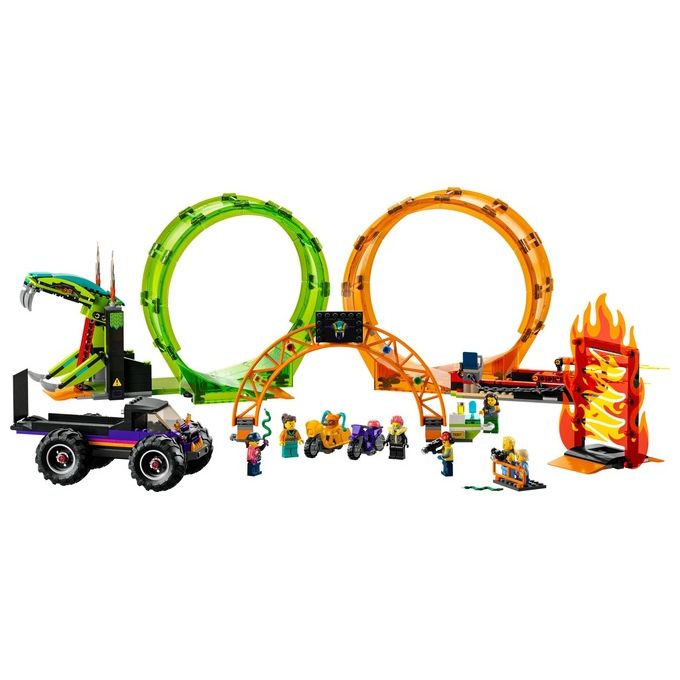 LEGO 60339 Arena delle acrobazie Set da costruzione 598 pezzi 7 minifigure colore Multicolore