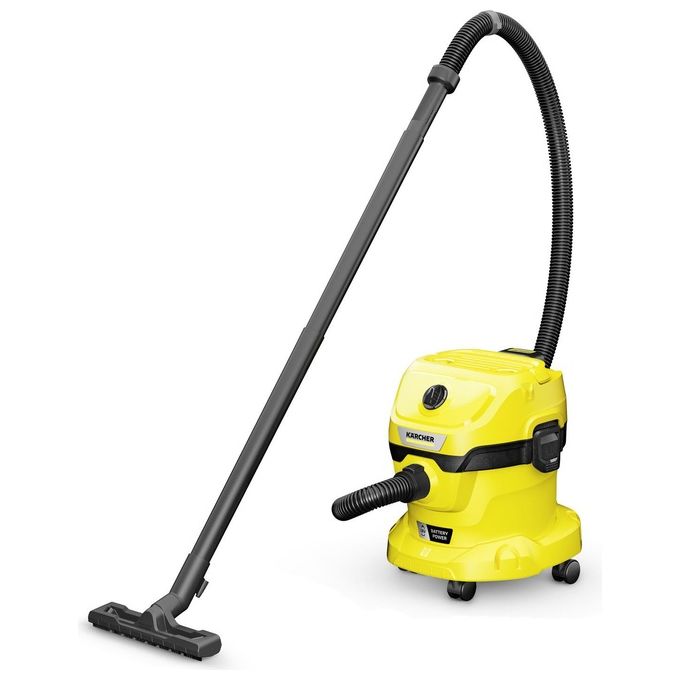 Karcher WD 2-18 1.628-501.0 Aspiratore Solidi-Liquidi 225W 12 Litri con 1x Batteria e Caricatore