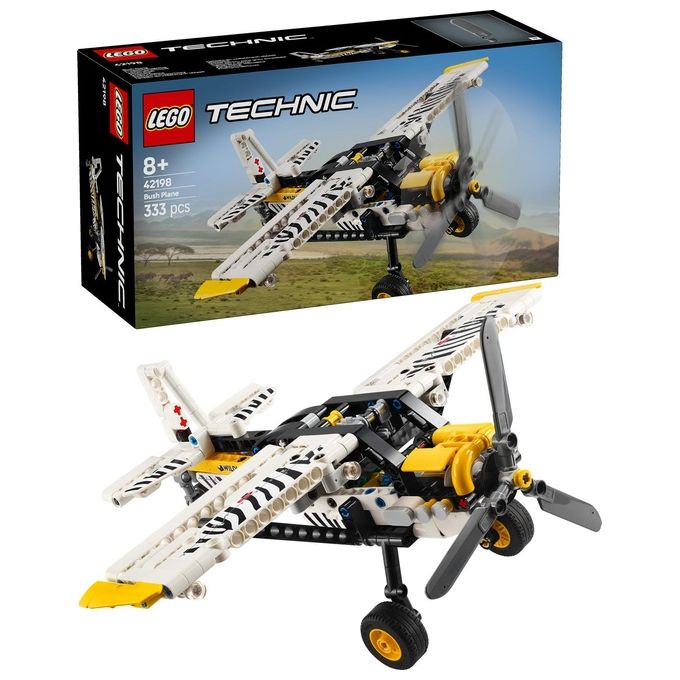 LEGO Aereo Bush Technic 42198 Modellino da Costruzione Innovativo ed Educativo per Appassionati di Ingegneria e Design Creativo