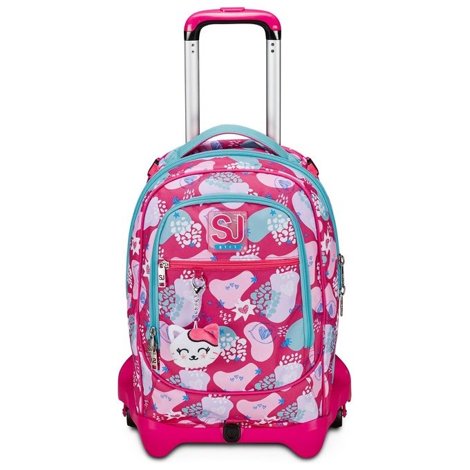 Seven SJ Gang Trolley Scuola Jack 3 Ruote Rosa PinkFur