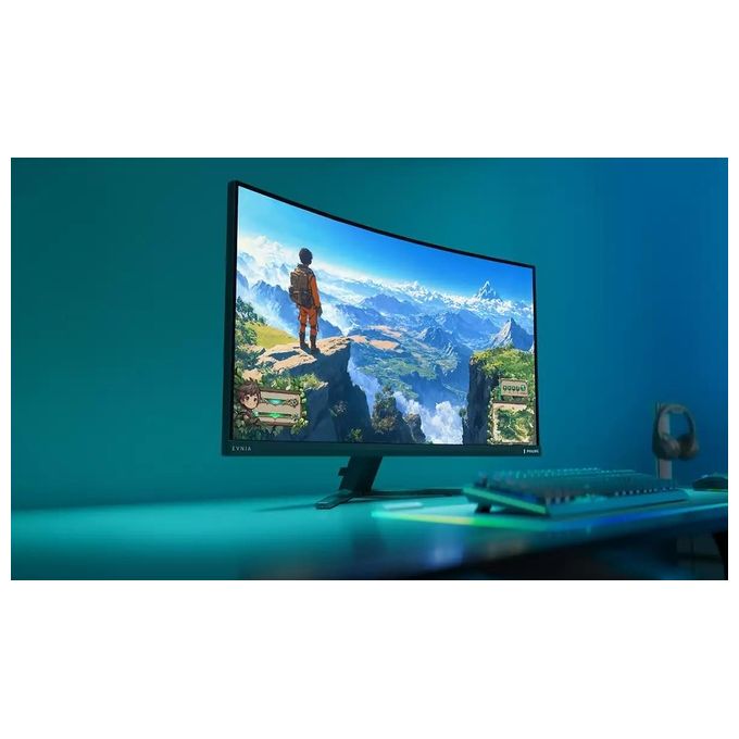 Philips Evnia 3000 34M2C3500L Monitor Gaming Curvo 32'' WQHD 180Hz 05ms FreeSync Premium HDR10 grigio scuro