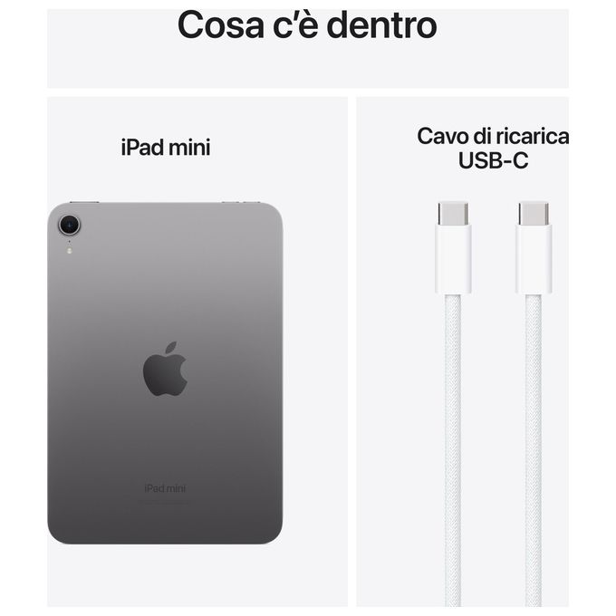 Apple iPad mini 256Gb 8.3'' Wi-Fi 7ª Generazione Grigio Siderale