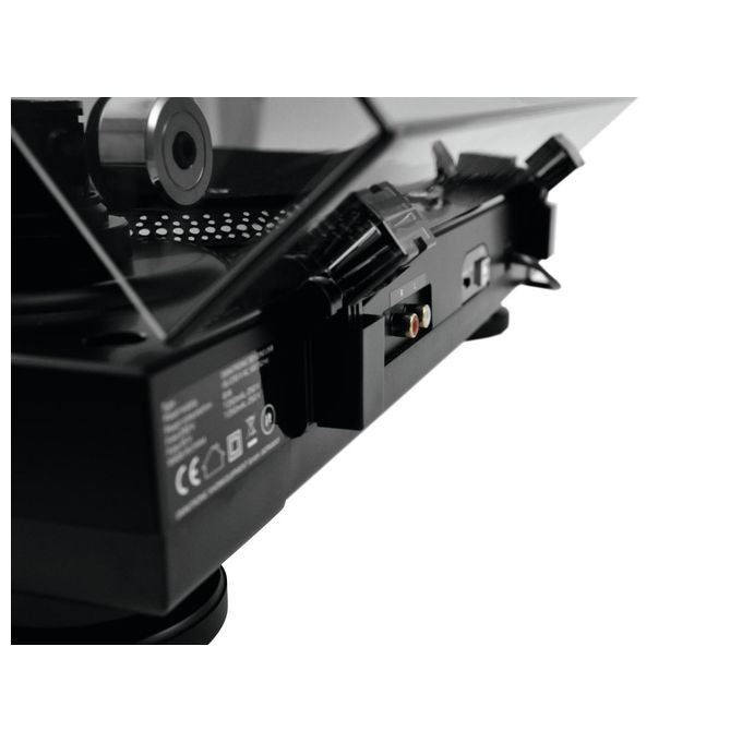 Omnitronic Bd-1390 Piatto per Dj con Trasmissione a Cinghia Nero