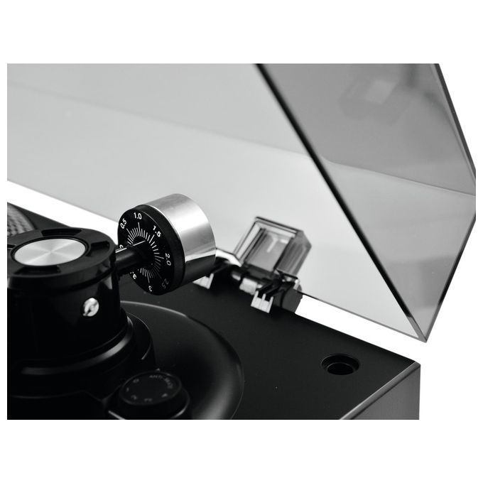 Omnitronic Bd-1390 Piatto per Dj con Trasmissione a Cinghia Nero