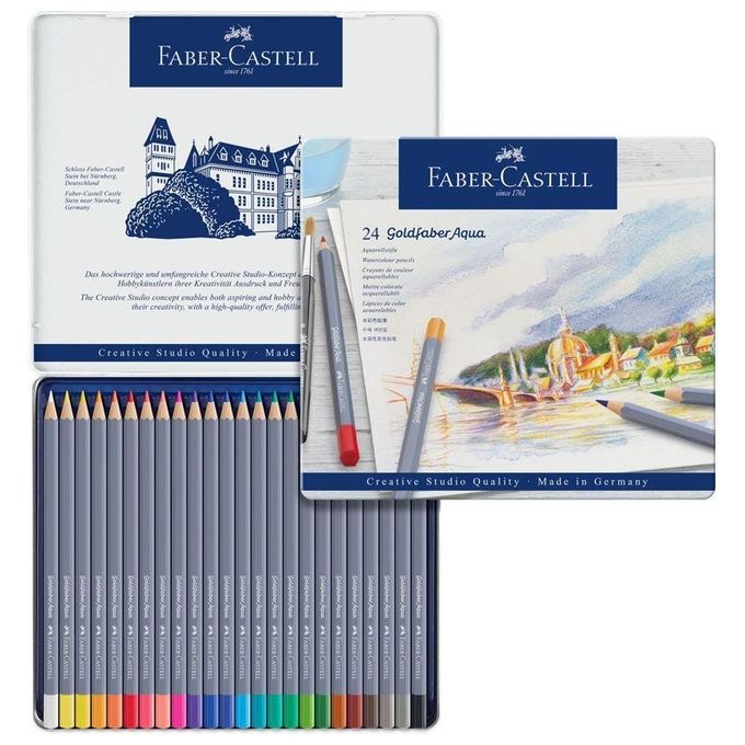 Faber Castell Confezione 24 Matite Aqua Colori Assortiti