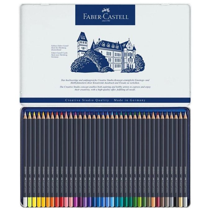 Faber Castell Confezione 36 Matite Colorate Goldfaber Metal