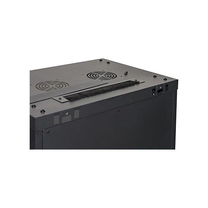 Link armadio rack 19 6 unita da muro (a) 370 x (l) 600 x (p) 450 nero disassemblato