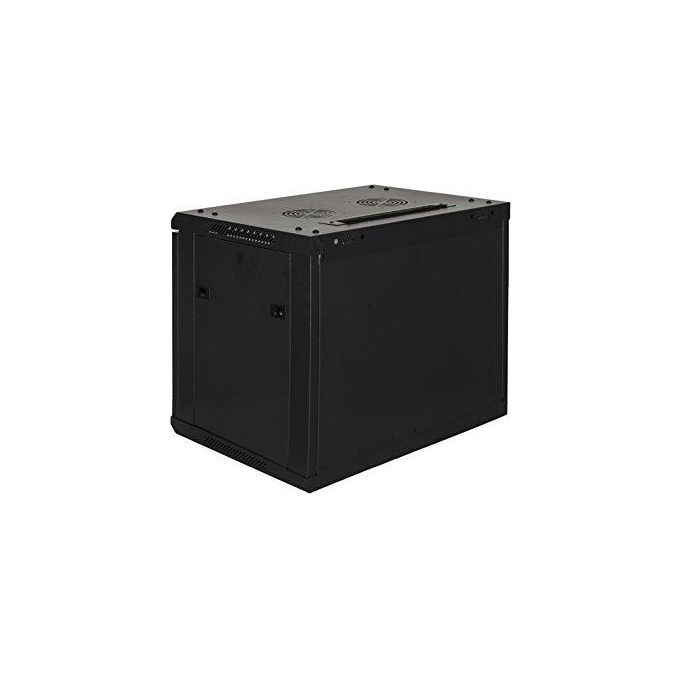 Link armadio rack 19 6 unita da muro (a) 370 x (l) 600 x (p) 450 nero disassemblato