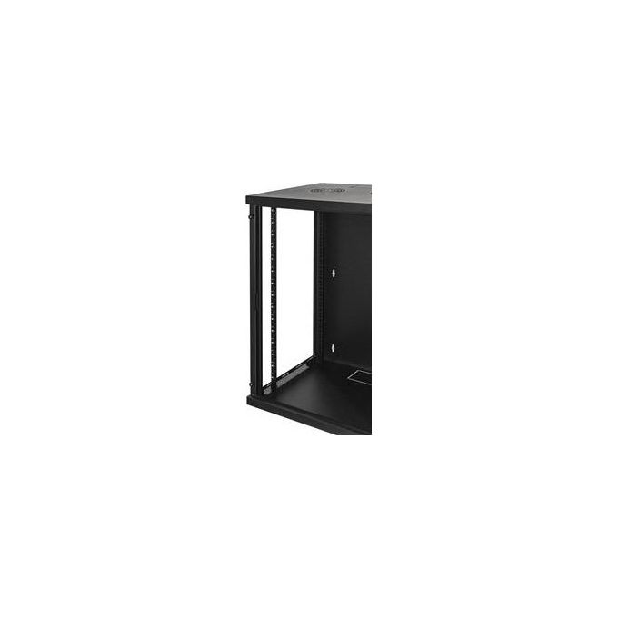 Link armadio 15 unita' da muro per reti (a)750 x (l)540 x (p) 450 mm colore nero