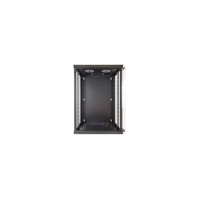 Link armadio 15 unita' da muro per reti (a)750 x (l)540 x (p) 450 mm colore nero