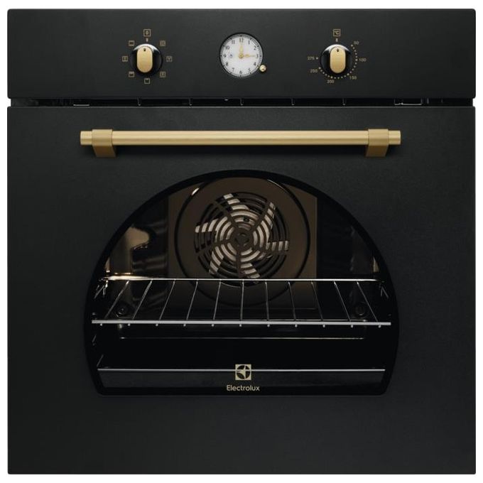 Electrolux ROB3201AOR Forno Elettrico Multifunzione da Incasso Capacita' 72 Litri Classe energetica A 6 Programmi InfiSpace Aqua Cleaning 60 cm Nero
