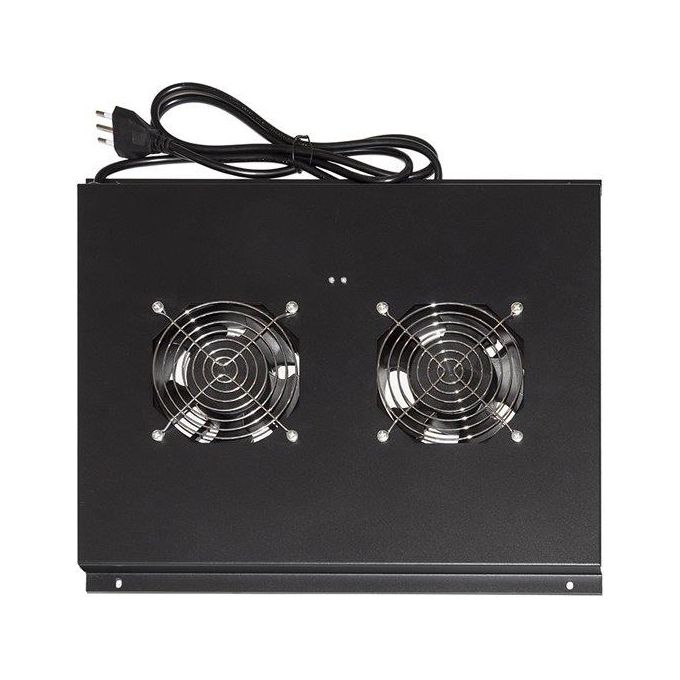 Link modulo 4 ventole a soffitto colore nero per armadi 22-42u profondi 1000 Link