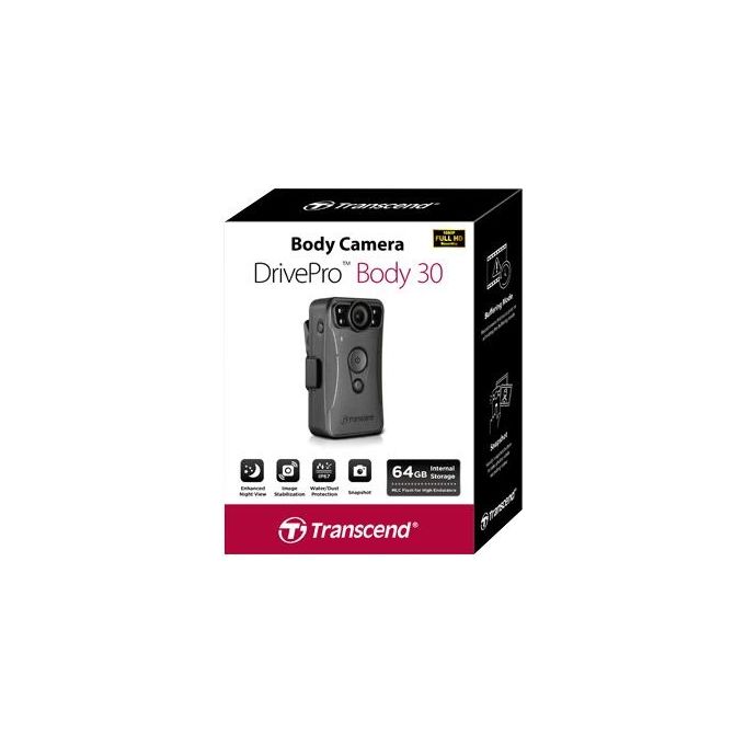 Transcend DrivePro Body 30 Action Cam 64Gb