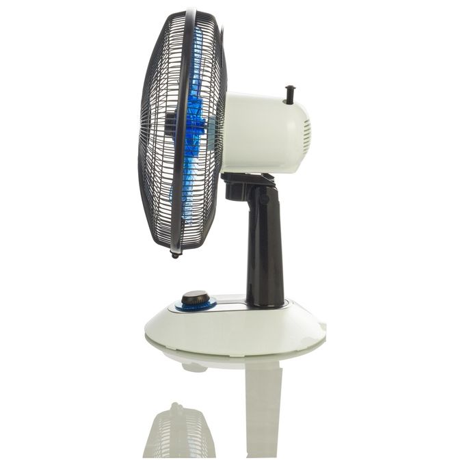 Bimar Ventilatore da Tavolo 30Cm con Led Silente 5 Pale 45W per una Brezza Fresca e Silenziosa in Ogni Ambiente