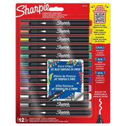 Sharpie Creative Marker Pennarelli a Base d'Acqua con Punta a Proiettile Colori Assortiti 12 Pezzi