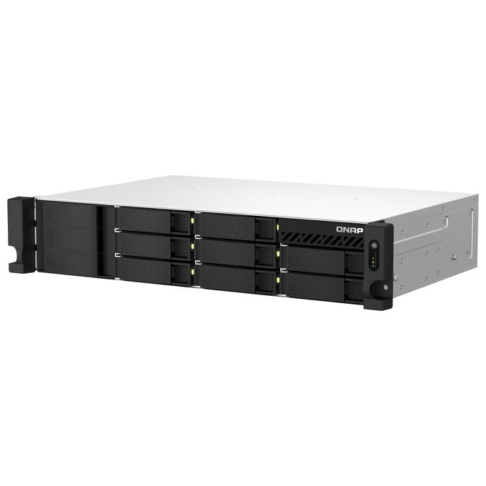 Qnap  TS-864EU-RP-8G Server Nas e di Archiviazione Armadio 2U Collegamento Ethernet Lan Nero