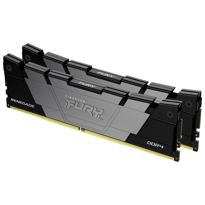 Kingston FURY Renegade DDR4 Kit 32Gb 2x16Gb DIMM 288-PIN 3600 MHz - PC4-28800 CL16 1.35 V senza Buffer non ECC Nero