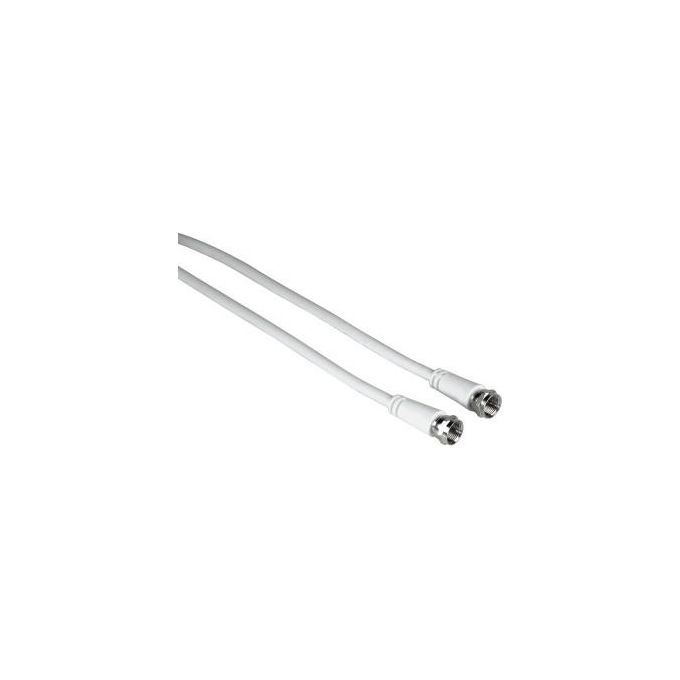 Hama Cavo Antenna SAT 3mt Spina F-Spina F Bianco