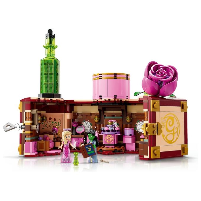 LEGO Wicked 75683 - Dormitorio di Glinda and Elphaba, Set da 740 pezzi con Minidoll Day and Night, Accessori, Valigetta Decorativa, Eta' 8+