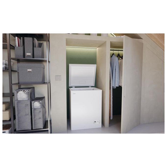 Candy CHAE1452E Congelatore a Pozzetto Orizzontale Capacita' 137 Litri Classe energetica E Capacita' di Congelamento 85 kg-24h Bianco