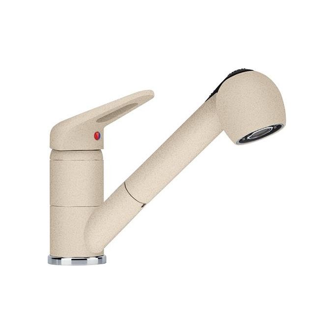 Franke  Novara-Plus Miscelatore monocomando con doccetta orientabile doppio getto e canna girevole 120° Avena 115.0470.665