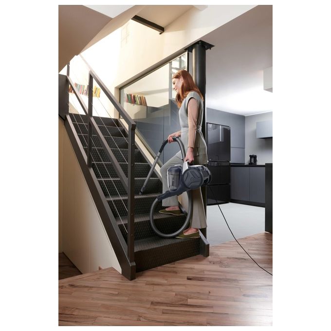 Hoover BR71_BR20011 Breeze Aspirapolvere a Traino con Filo senza Sacco Tecnologia Ciclonica Potenza 700 W Capacita' 2 Litri Glamour Blue