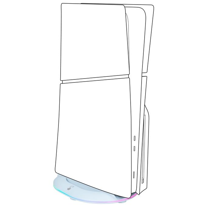 Big Ben Supporto Console Base Verticale con Hub USB per PlayStation 5
