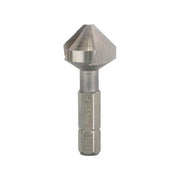 Bosch 2608596408 Svasatore Conico HSS con Codolo Esagonale 16,5 mm M 8 1-4'' 3 Taglienti 90° DIN 335 colore Nero