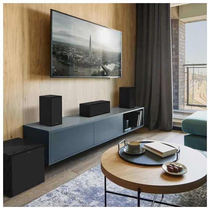Klipsch R-50PM Coppia di Casse Attive Ebano