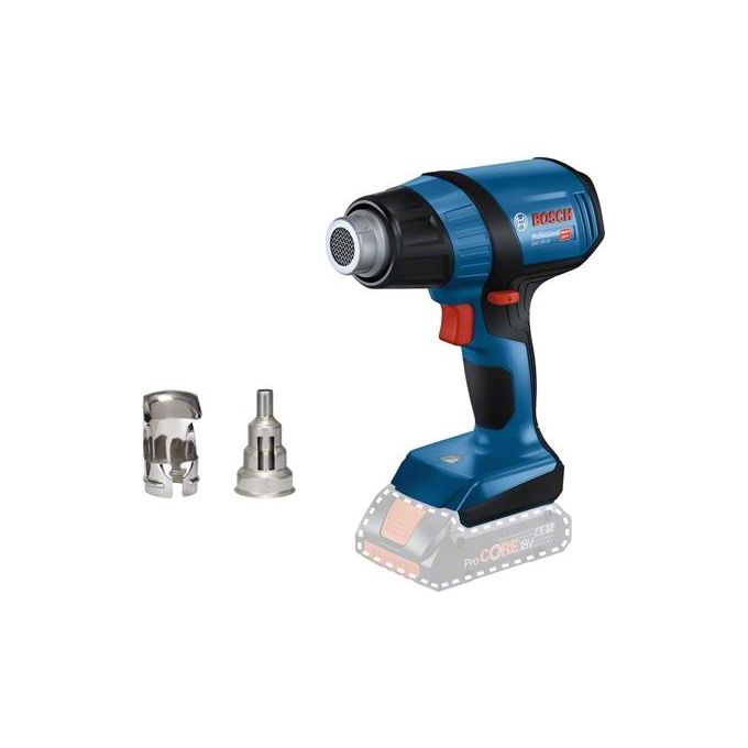 Bosch GHG 18V-50 Soffiatore d'Aria Calda a Batteria per Giardino e Lavori di Fai da Te con Prestazioni Elevate e Design Ergonomico