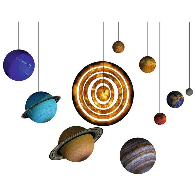 Puzzle 3D Lampada Sistema Solare