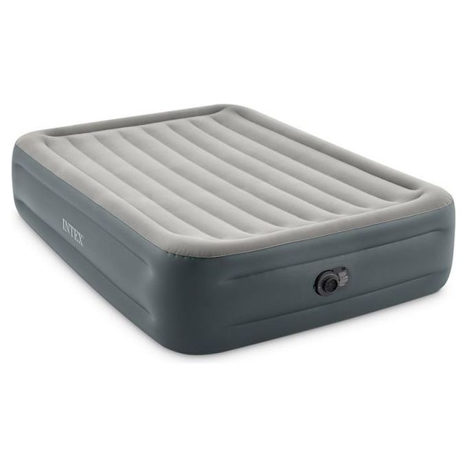 Intex 64126ND Materasso Dura-Beam Essential Rest Matrimoniale con Pompa Elettrica Incorporata 152x203x46 cm Single Matrimoniale Versione 2023